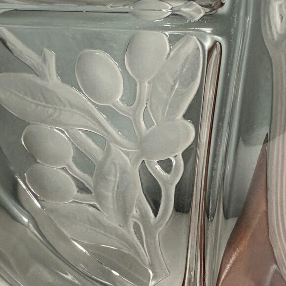 Vintage Indiana Glass Etched Frosted 5 Section Divided Serving Plate 10.25" - Picture 3 of 8